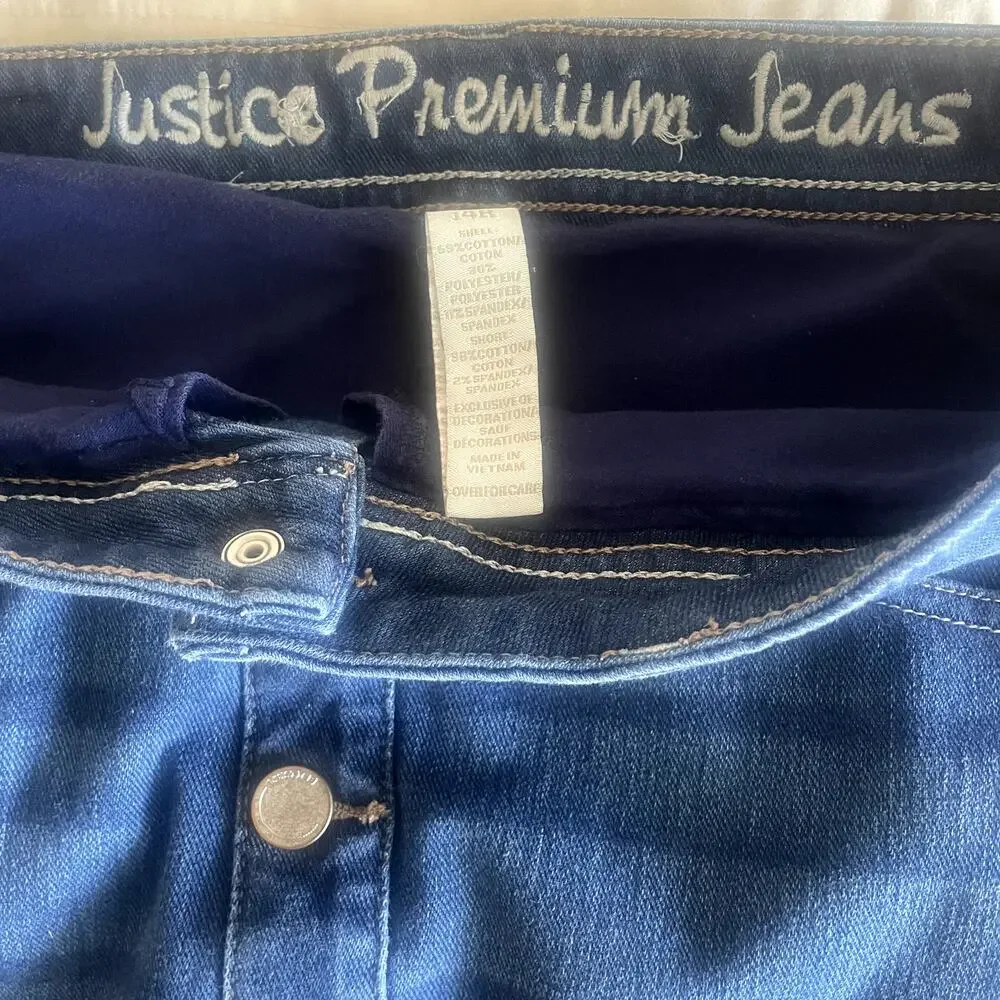 Justice Premium Jeans Skirt Sz 14R